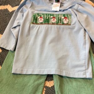Smocked Santa Set